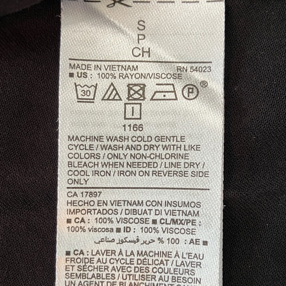 Old Navy Black Button Front Shirt Dress - Picture 7 of 7